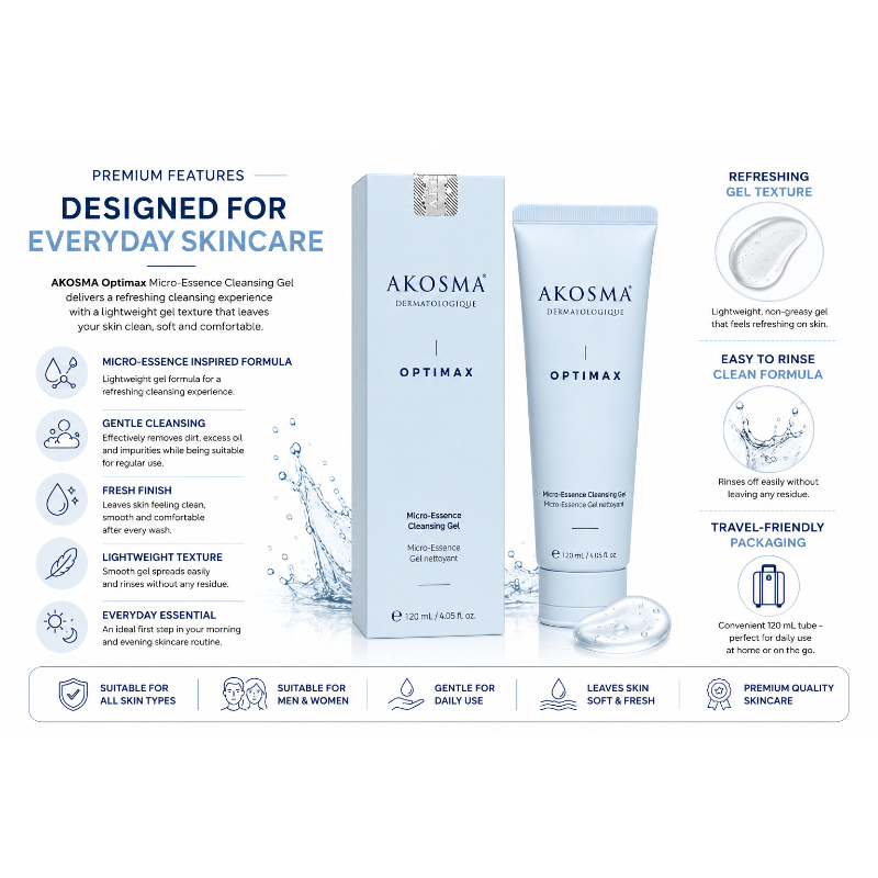 AKOSMA Optimax Micro-Essence Cleansing Gel (120ml)
