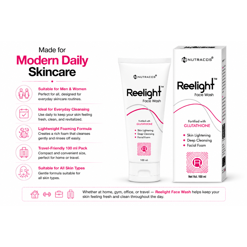 Reelight Face Wash with Glutathione (100ml)