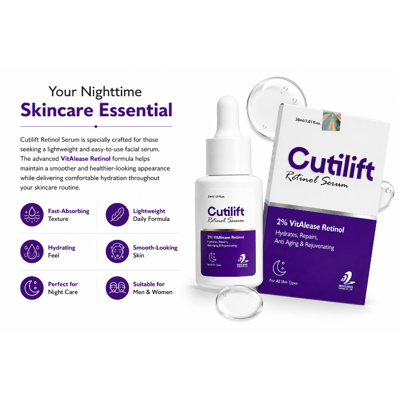 Cutilift 2% VitAlease Retinol Face Serum (30ml)
