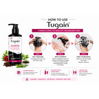 Tugain Hair Nourishing Shampoo 200ml | Caffeine, Biotin, Saw Palmetto, Argan Oil & Green Tea Extract