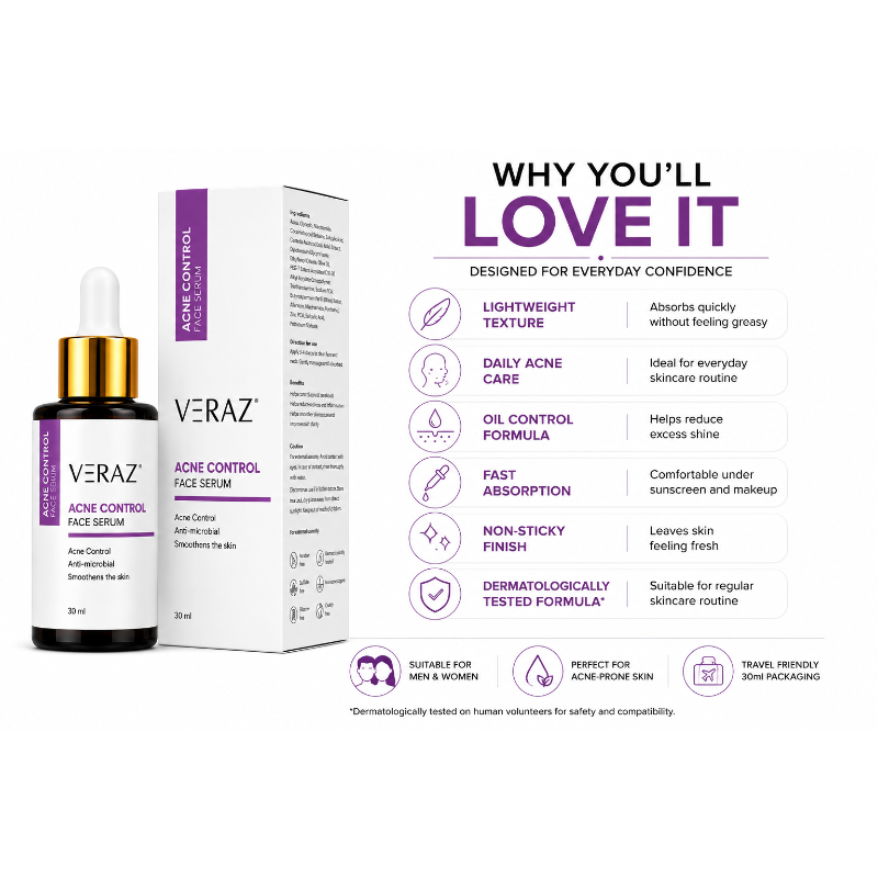 VERAZ Acne Control Face Serum (30ml)