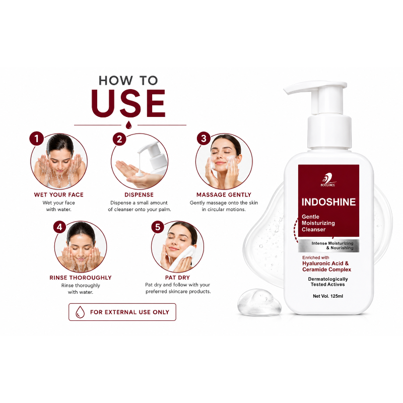 Indoshine Gentle Moisturizing Face Cleanser (125ml)
