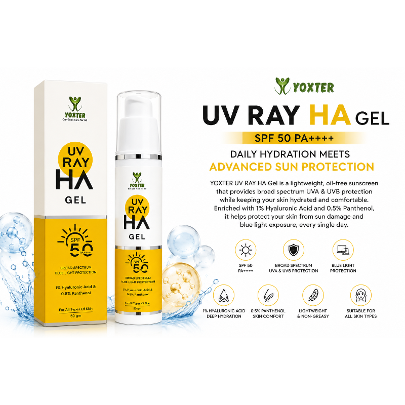 UVRAY HA Gel SPF 50 PA++++ Sunscreen Gel (50gm)
