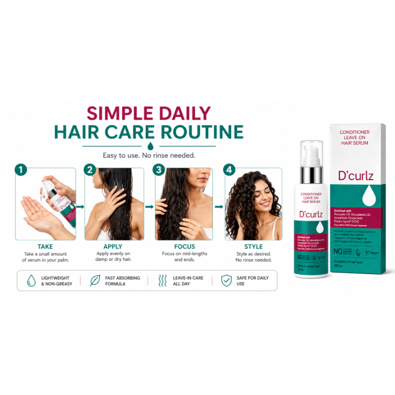 D'Curlz Conditioner Leave On Hair Serum 100ml
