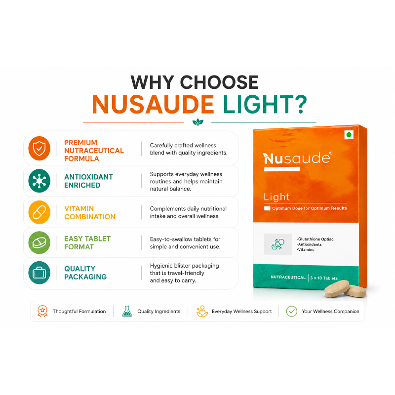 Nusaude Light Tablet 3 x 10 Tablets (30Tablets)