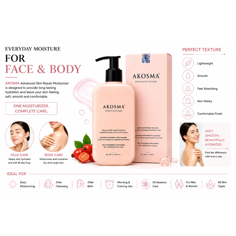 AKOSMA Advanced Skin Repair Moisturizer (200ml)