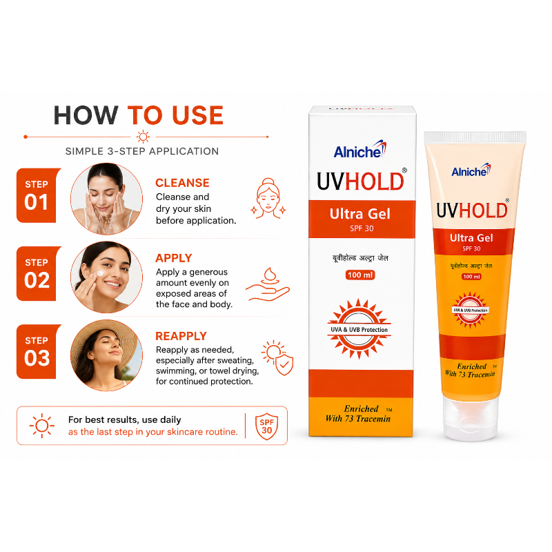 UVHOLD Ultra Gel SPF 30 Sunscreen Gel (100ml)