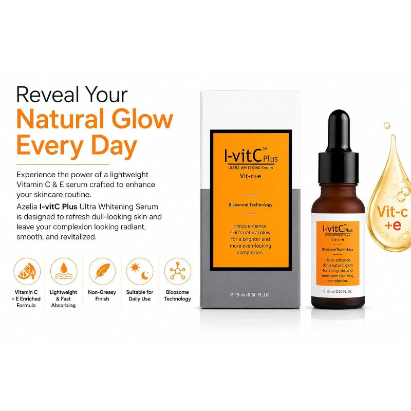 I-vitC Plus Ultra Whitening Serum with Vit-C+E (15ml)