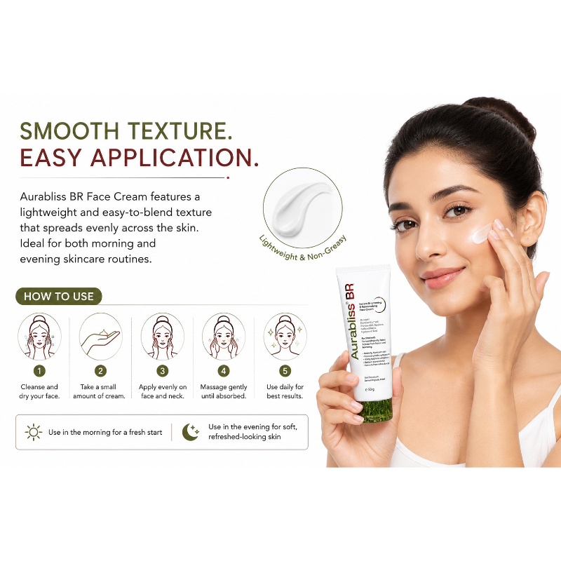 Aurabliss BR Instant Brightening & Rejuvenating Face Cream (50gm)