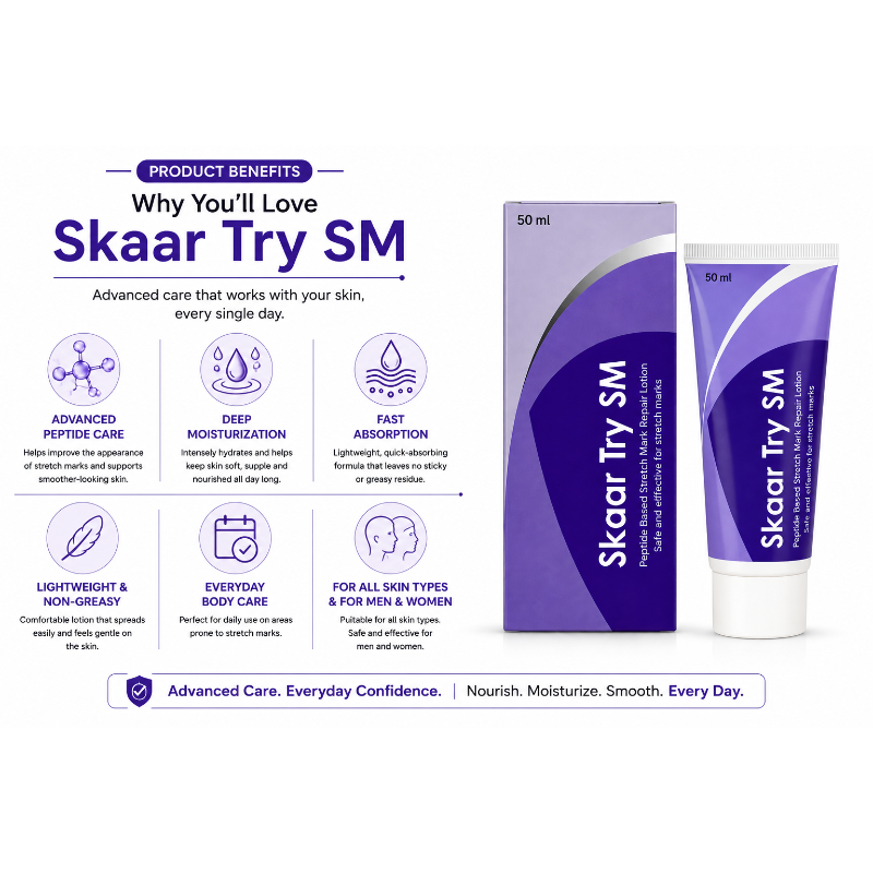 Skaar Try SM Stretch Mark Repair Lotion (50ml)