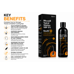 Kera XL M Minoxidil Topical Solution USP 5% 60ml | Intensive Hair Regrowth Treatment for Men | Enriched with Clover Flower Extract