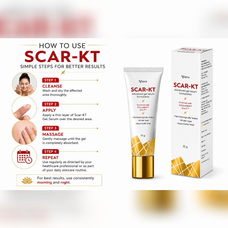 Scar-KT Advanced Gel Serum 15gm | Kollaren™ Exo-T Enriched Scar Repair Gel