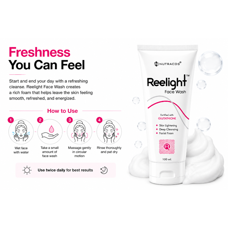 Reelight Face Wash with Glutathione (100ml)