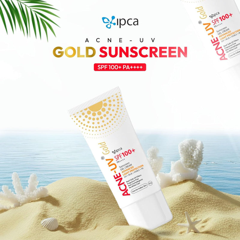 ACNE-UV Gold SPF 100+ PA++++ Sunscreen Gel Cream (30gm)