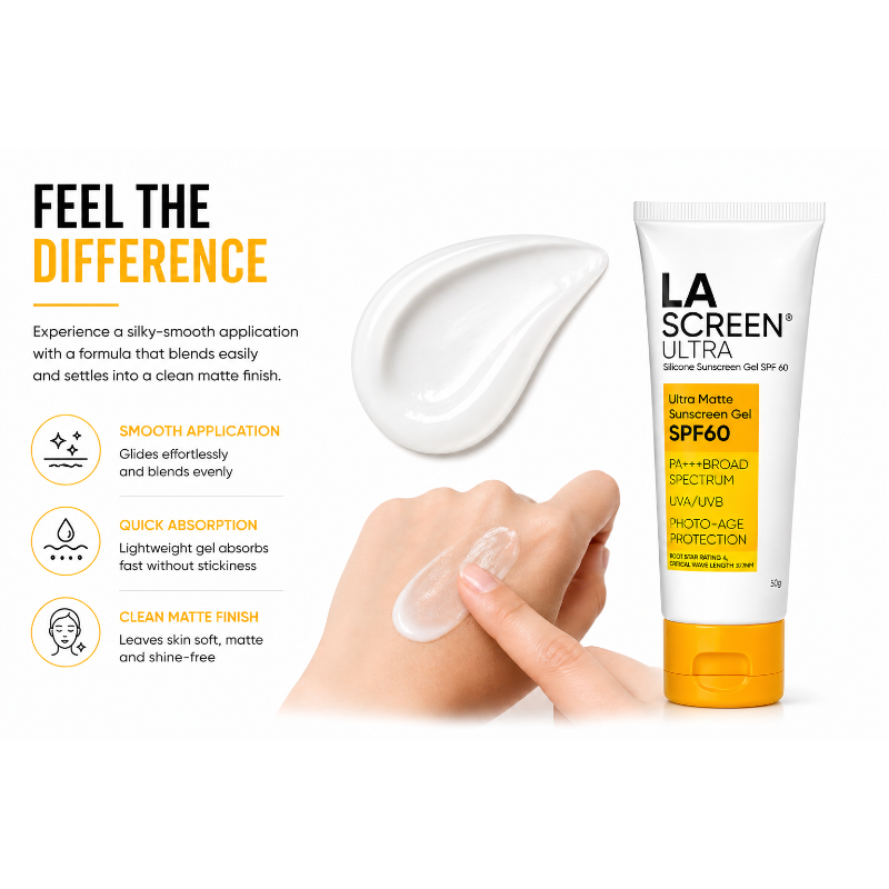 La Screen Ultra Silicone Sunscreen Spf 60 P+++ Gel 50gm