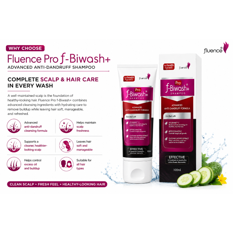 f-Biwash+ Pro Anti-Dandruff Shampoo (100ml)