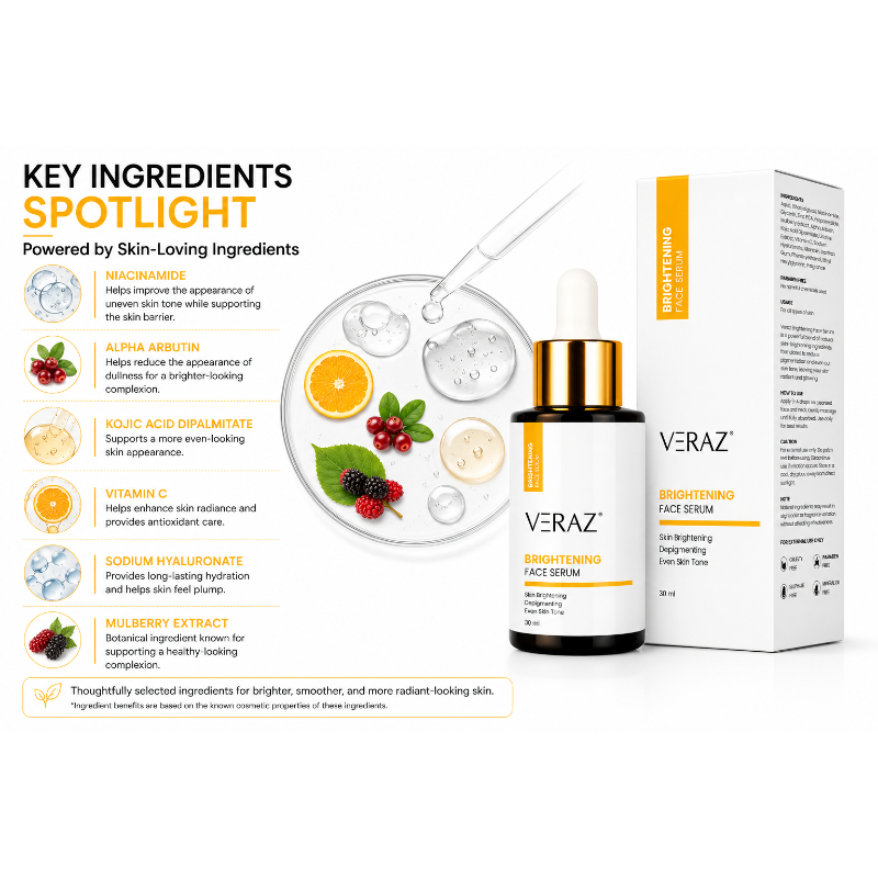 VERAZ Brightening Face Serum (30ml)