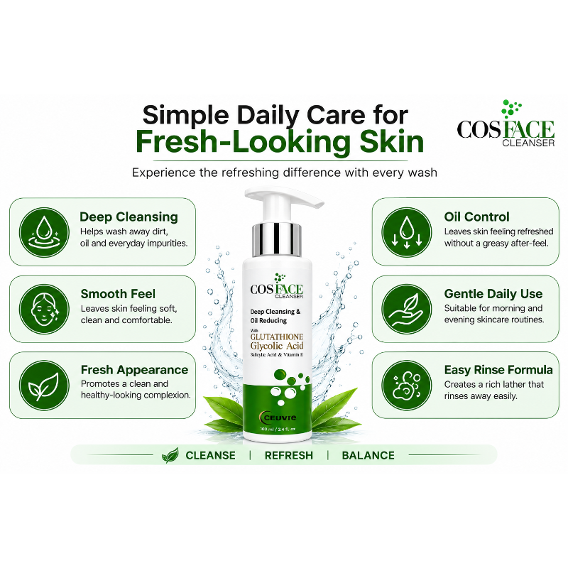 COSFACE Deep Cleansing & Oil Reducing Face Cleanser (100ml)