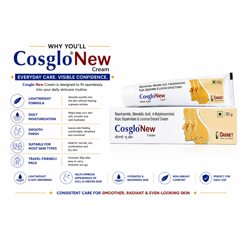 Cosglo New Cream 30g | Brightening & Even Skin Tone Face Cream