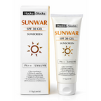 SUNWAR Sunscreen Gel SPF 30 PA++ Broad Spectrum UVA/UVB Protection 75gm