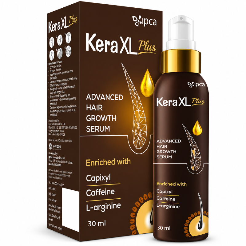 Kera XL Plus Advanced Hair Growth Serum 30ml | Anti Hair Fall Scalp Serum with Capixyl, Caffeine & L-Arginine for Thicker, Stronger Hair | Men & Women