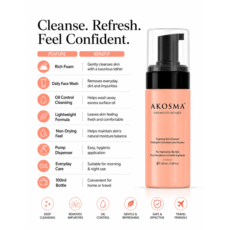 AKOSMA Foaming Skin Cleanser (100ml)
