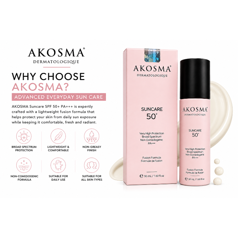 AKOSMA Suncare SPF 50+ PA+++ Broad Spectrum Sunscreen (50ml)