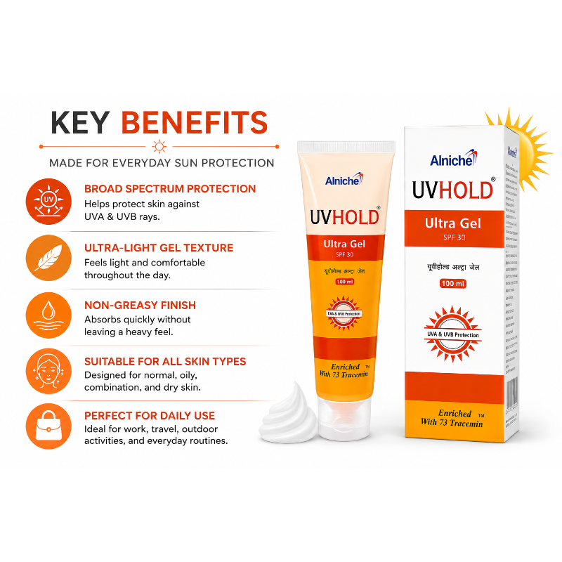 UVHOLD Ultra Gel SPF 30 Sunscreen Gel (100ml)