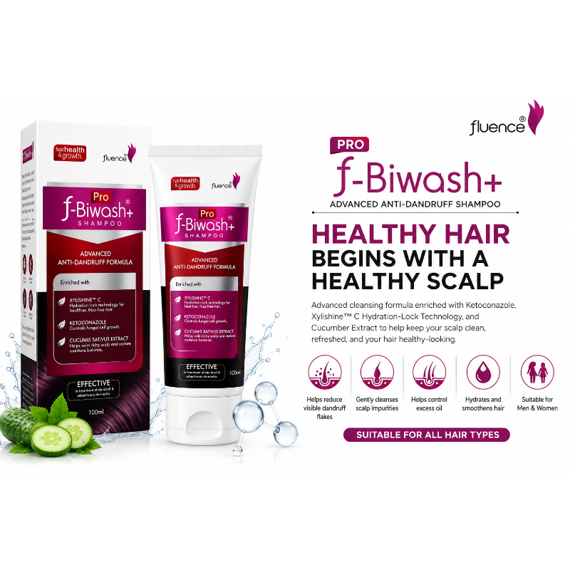 f-Biwash+ Pro Anti-Dandruff Shampoo (100ml)