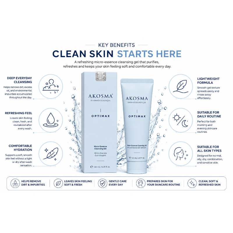 AKOSMA Optimax Micro-Essence Cleansing Gel (120ml)