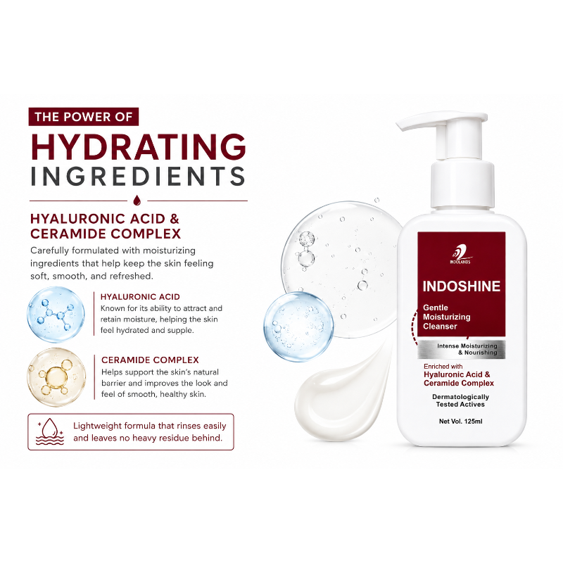 Indoshine Gentle Moisturizing Face Cleanser (125ml)