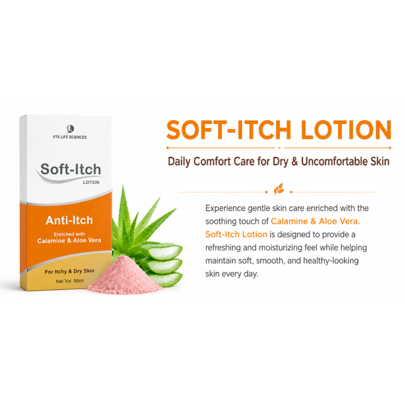Soft-Itch Anti-Itch Lotion for Itchy & Dry Skin (50ml)