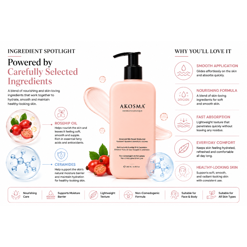 AKOSMA Advanced Skin Repair Moisturizer (200ml)