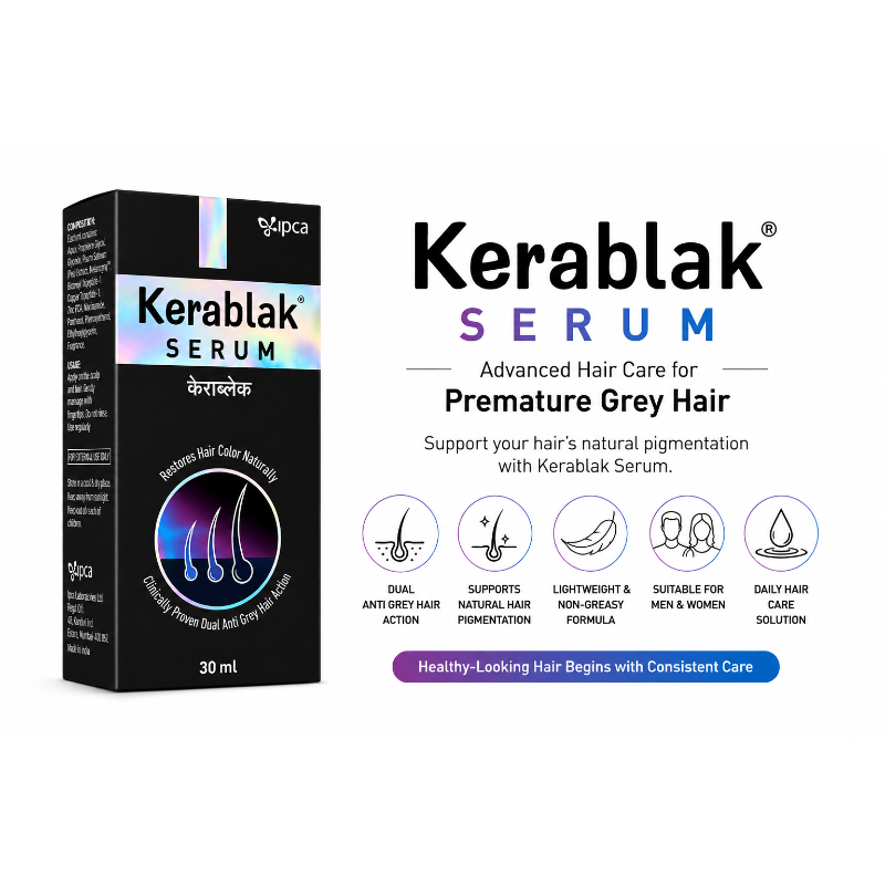 Kerablak Hair Serum 30ml | Hair Color Restoration Serum for Premature Grey Hair Care
