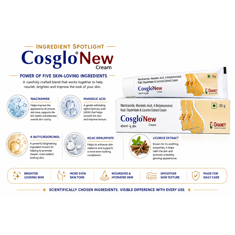 Cosglo New Cream 30g | Brightening & Even Skin Tone Face Cream