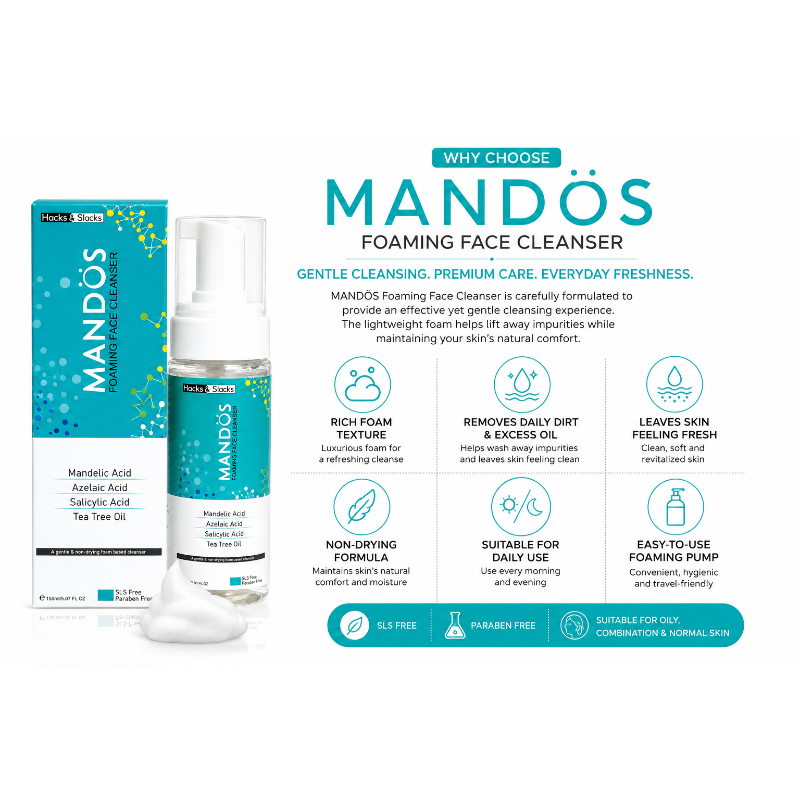 MANDOS Foaming Face Cleanser (150ml)