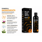 Kera XL M Minoxidil Topical Solution USP 5% 60ml | Intensive Hair Regrowth Treatment for Men | Enriched with Clover Flower Extract