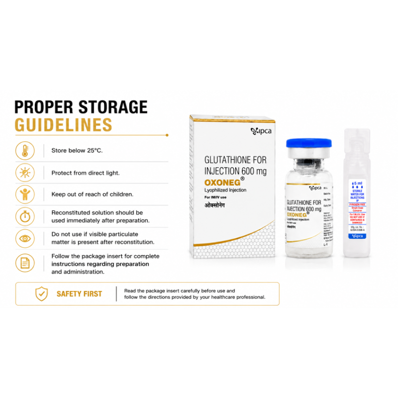 Oxoneg Glutathione 600 mg Lyophilized Injection
