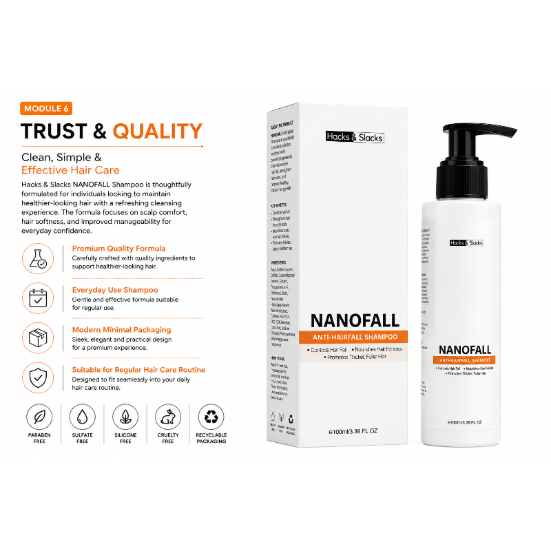 Nanofall Anti-Hairfall Shampoo (100ml)