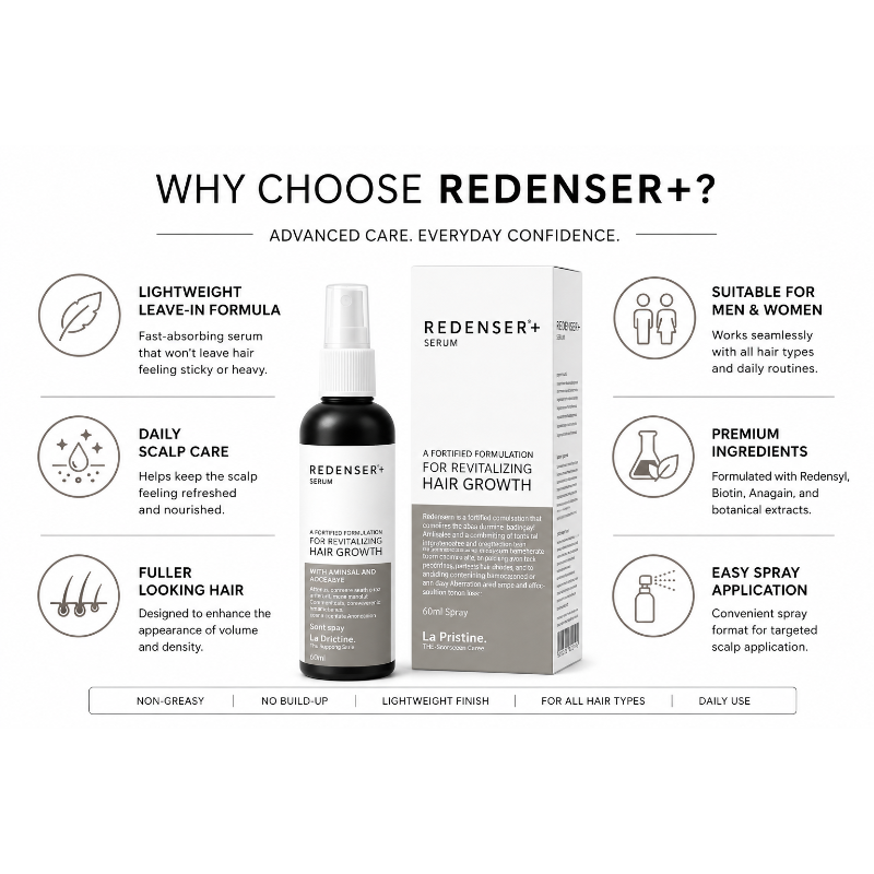 Redenser Plus Serum for Hair Growth | 60ml Hair Fall Control Treatment
