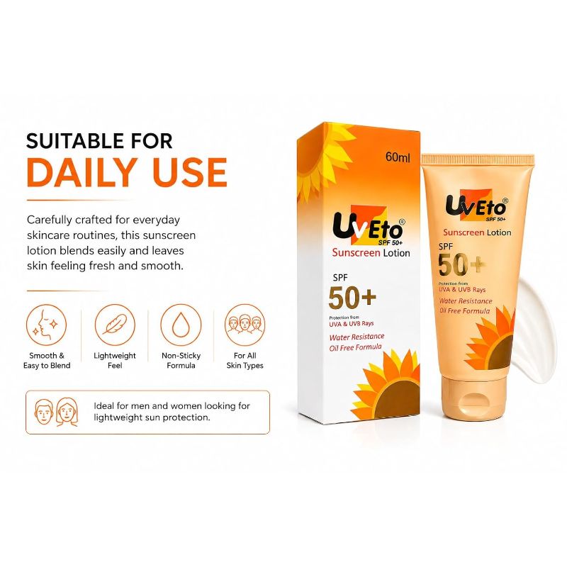 UvEto SPF 50+ Sunscreen Lotion 60ml