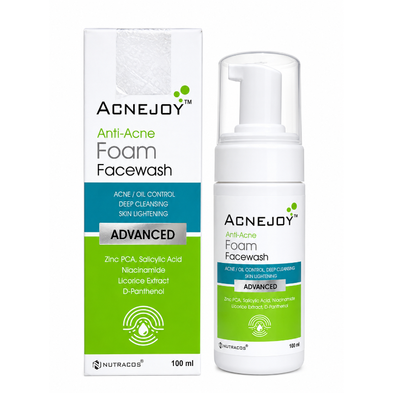 ACNEJOY Anti-Acne Foam Facewash for Oily & Acne-Prone Skin (100ml)