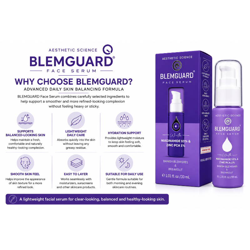 BLEMGUARD Face Serum with Niacinamide 10% & Zinc PCA 1% (30ml)