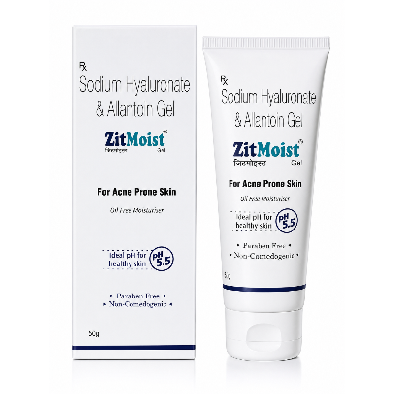 Zitmoist Oil Free Moisturizer Gel For Acne Prone Skin (50gm)