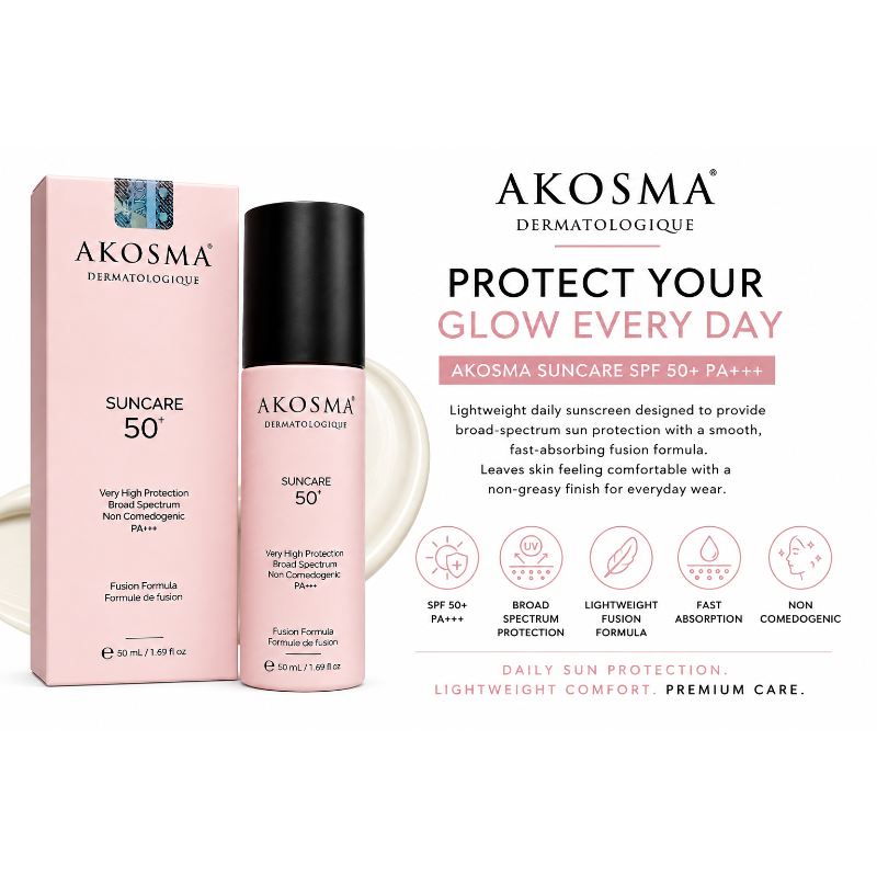 AKOSMA Suncare SPF 50+ PA+++ Broad Spectrum Sunscreen (50ml)