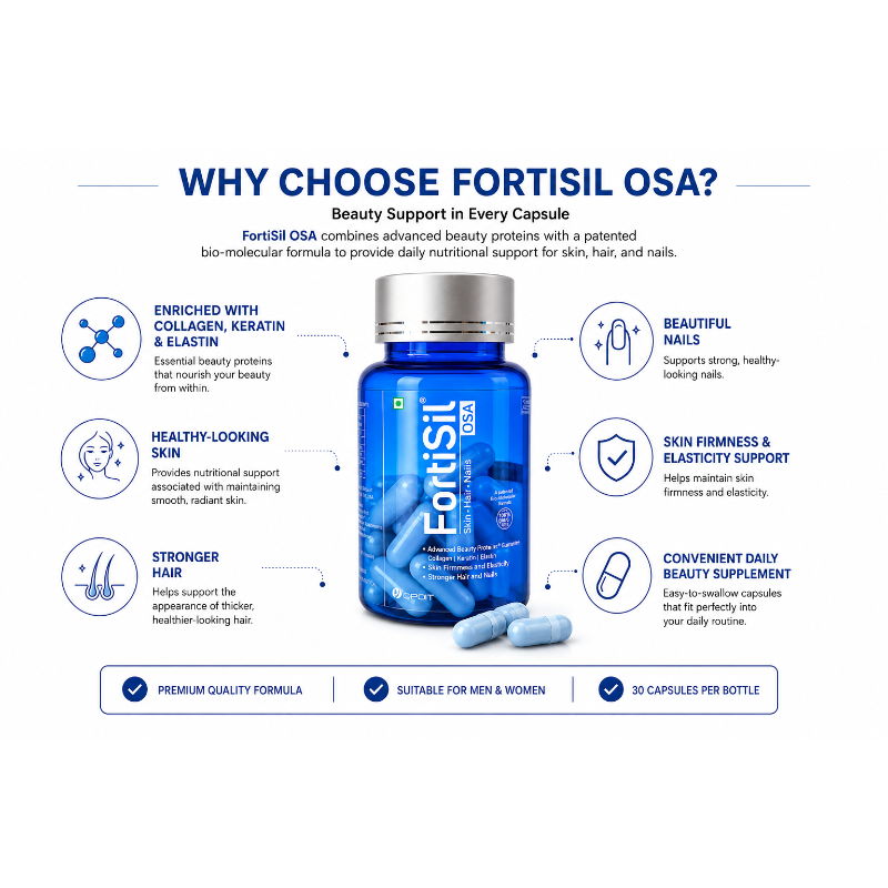 FortiSil OSA Skin Hair & Nails Supplement (30 Capsules)