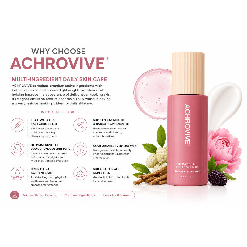 ACHROVIVE Peptide Face Emulsion (30ml)