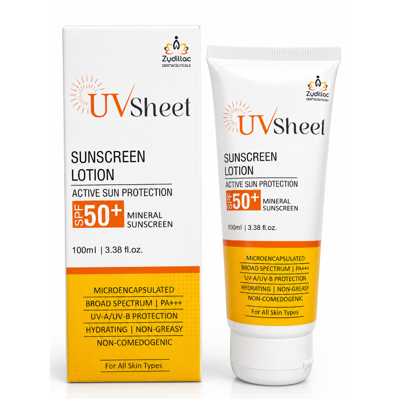 UVSheet SPF 50+ Mineral Sunscreen Lotion (100ml)