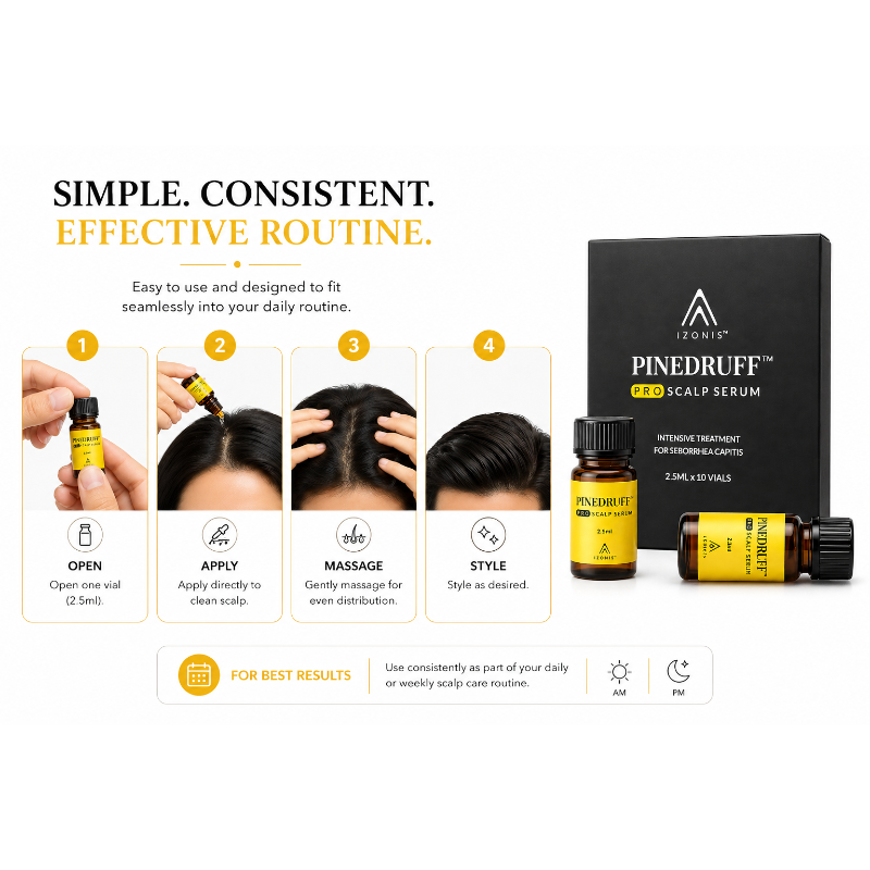 IZONIS Pinedruff Pro Scalp Serum | (2.5ml x 10 Vials)