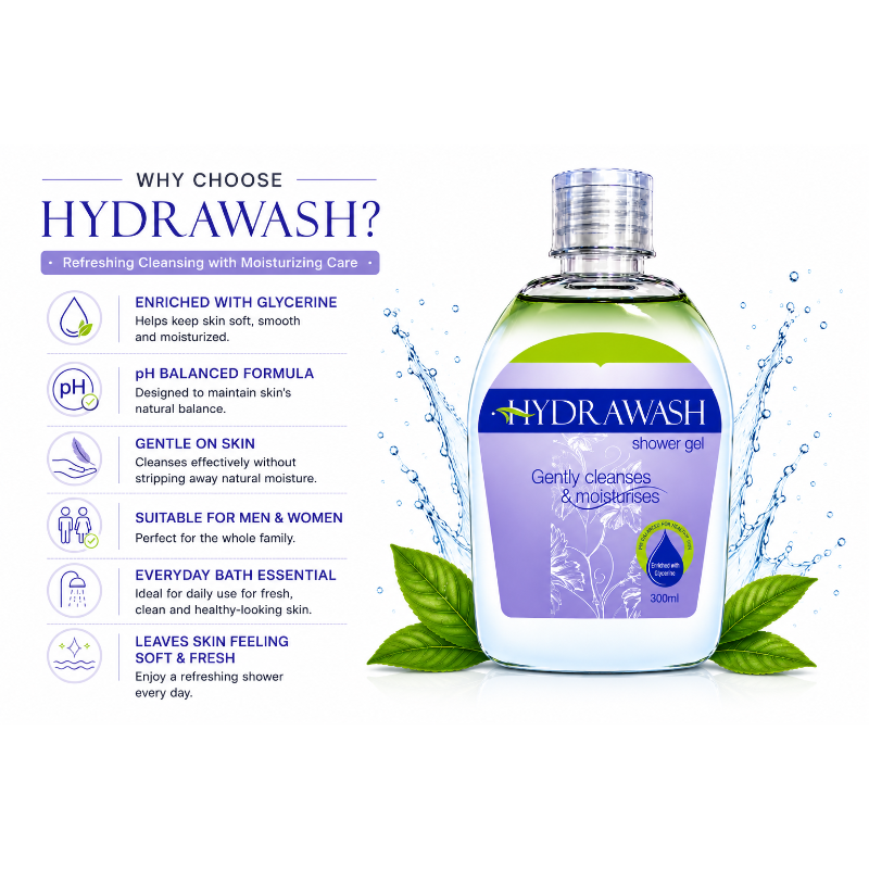 HYDRAWASH Moisturizing Shower Gel (300ml)